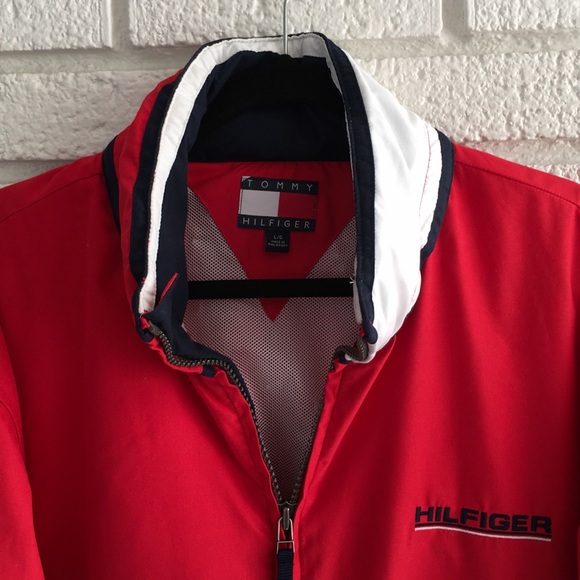 Vintage Tommy Hilfiger Jacket Coat Color Block - Picture 6 of 8
